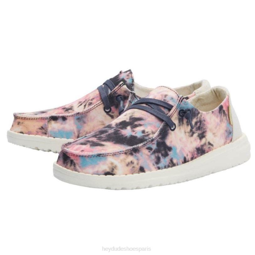 Hey Dude Hommes Wendy tie-dye Z628B188 chaussures rose marine
