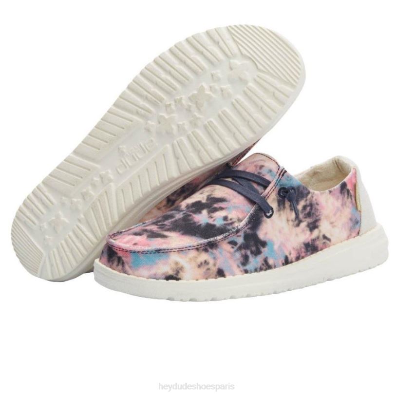 Hey Dude Hommes Wendy tie-dye Z628B188 chaussures rose marine