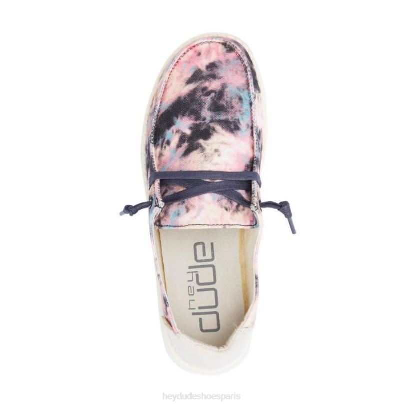 Hey Dude Hommes Wendy tie-dye Z628B188 chaussures rose marine