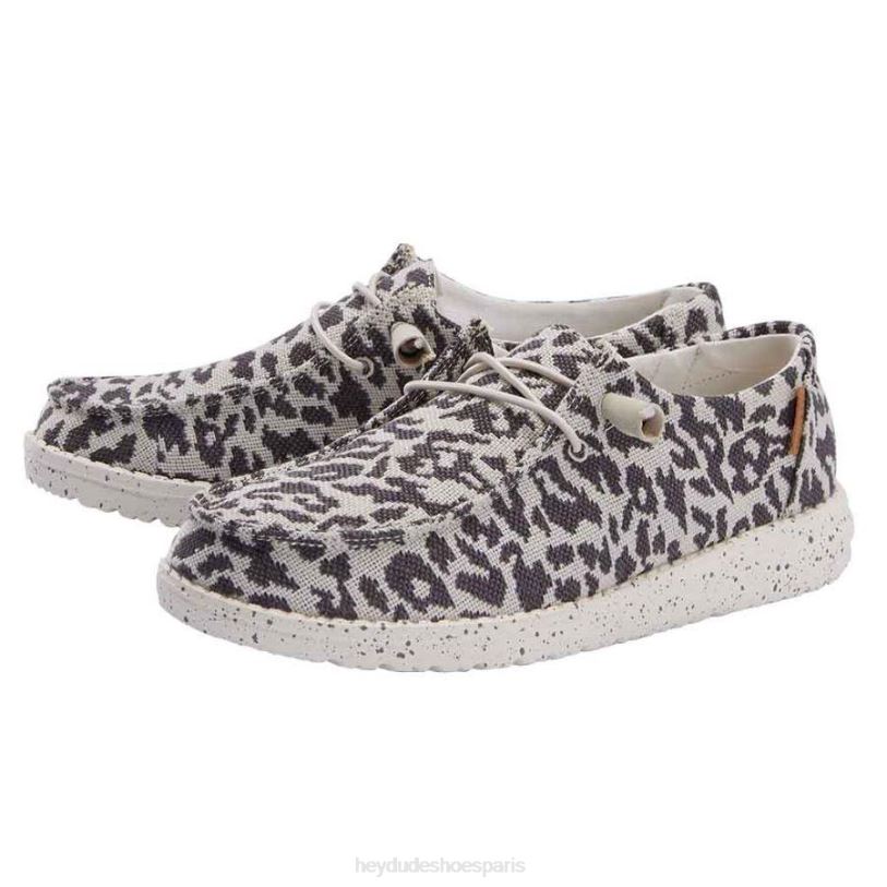 Hey Dude Hommes Wendy tissé Z628B142 chaussures guépard gris