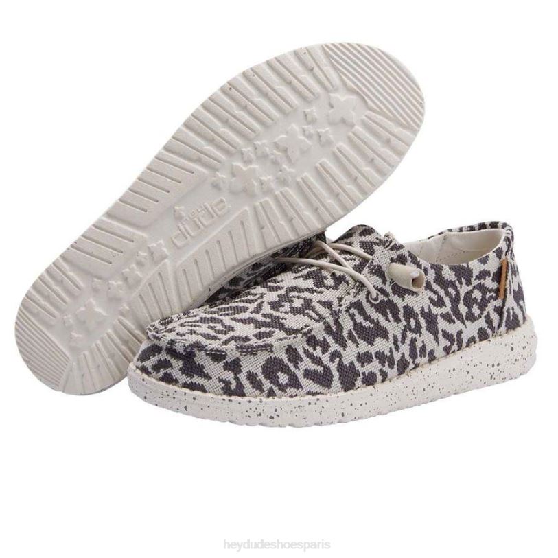 Hey Dude Hommes Wendy tissé Z628B142 chaussures guépard gris