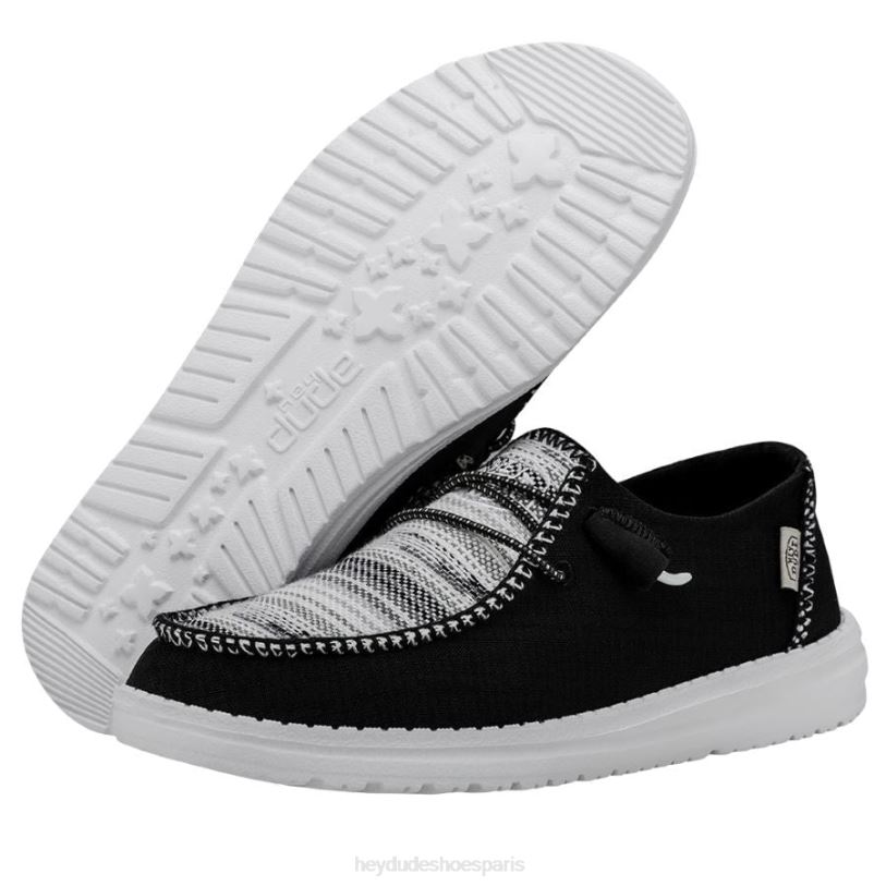 Hey Dude Hommes couverture bohème Wendy Z628B170 chaussures sion noir