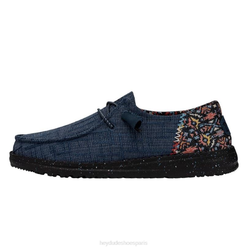 Hey Dude Hommes couverture flammée wendy funk Z628B119 chaussures pluie de minuit