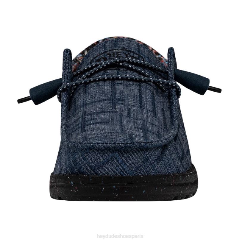 Hey Dude Hommes couverture flammée wendy funk Z628B119 chaussures pluie de minuit