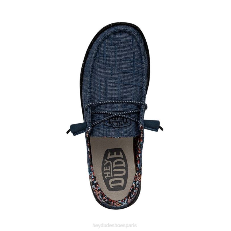 Hey Dude Hommes couverture flammée wendy funk Z628B119 chaussures pluie de minuit