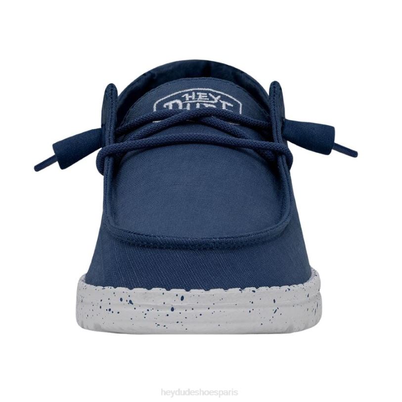 Hey Dude Hommes toile flammée Wendy Z628B28 chaussures vrai bleu