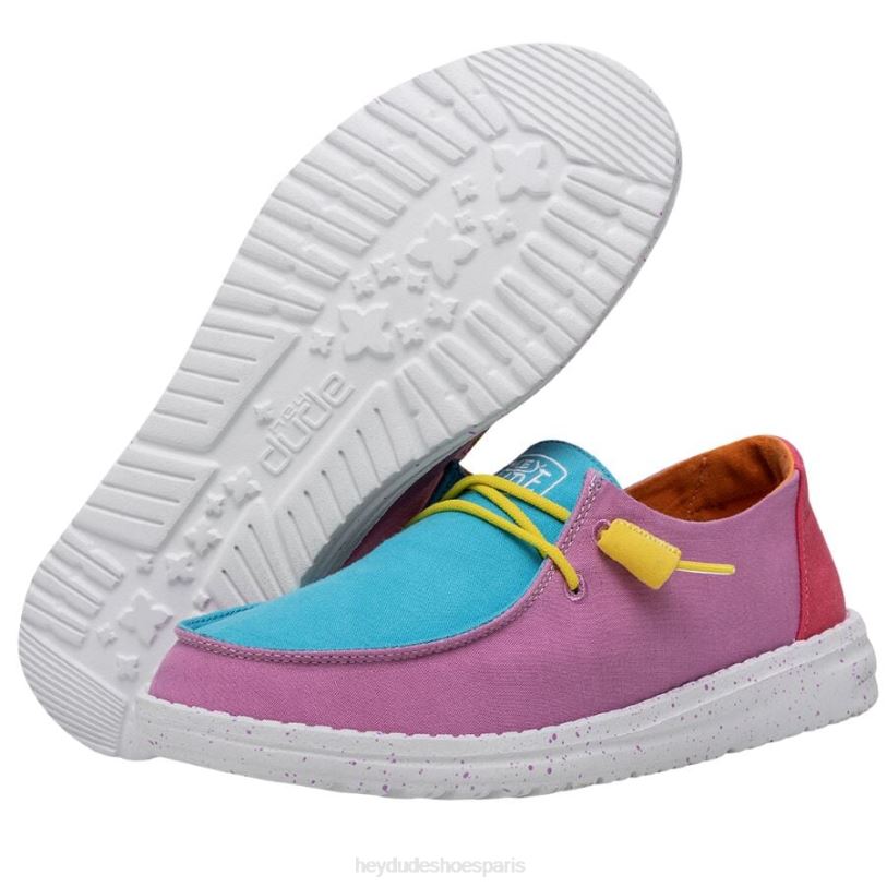 Hey Dude Hommes toile flammée Wendy Z628B30 chaussures bloc