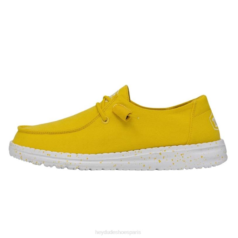 Hey Dude Hommes toile flammée Wendy Z628B33 chaussures jaune empire