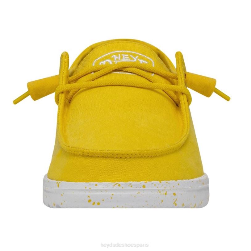 Hey Dude Hommes toile flammée Wendy Z628B33 chaussures jaune empire