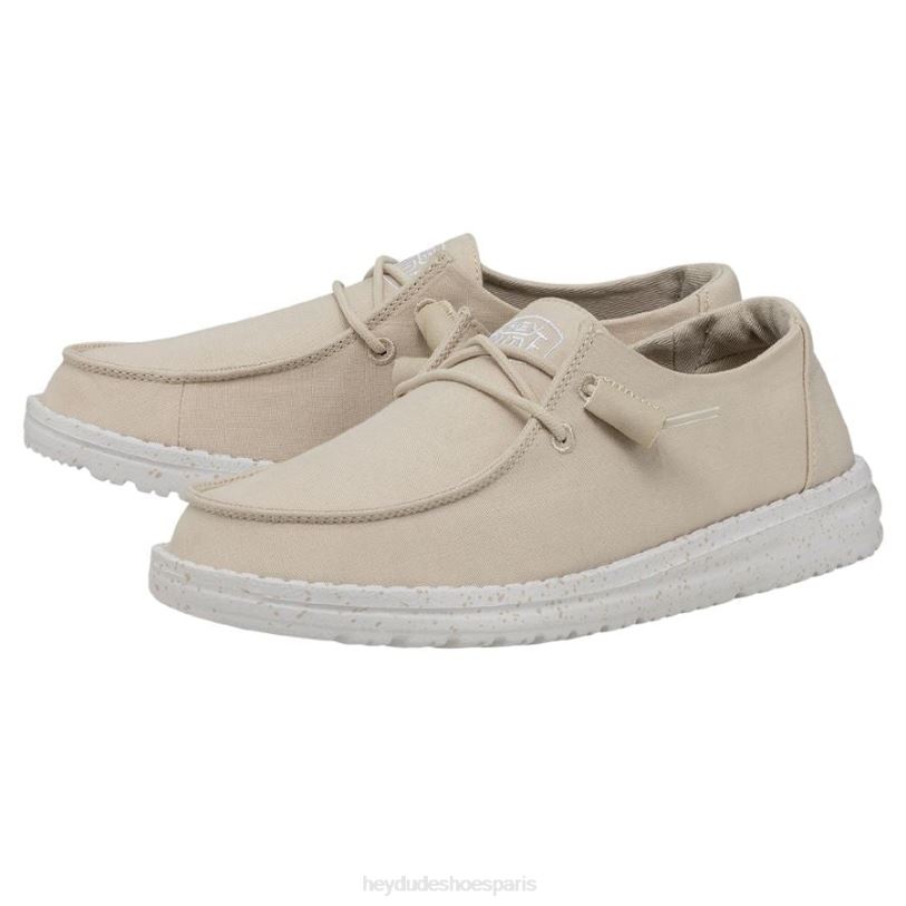Hey Dude Hommes toile flammée Wendy Z628B34 chaussures naturel