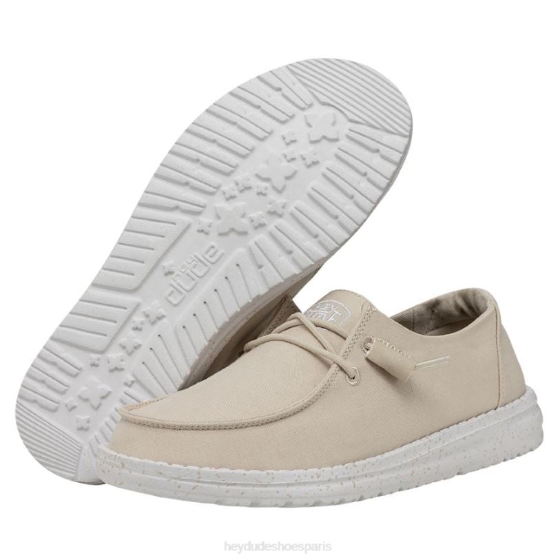 Hey Dude Hommes toile flammée Wendy Z628B34 chaussures naturel