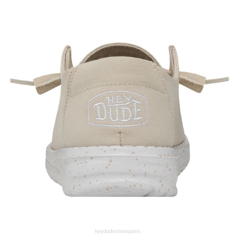 Hey Dude Hommes toile flammée Wendy Z628B34 chaussures naturel
