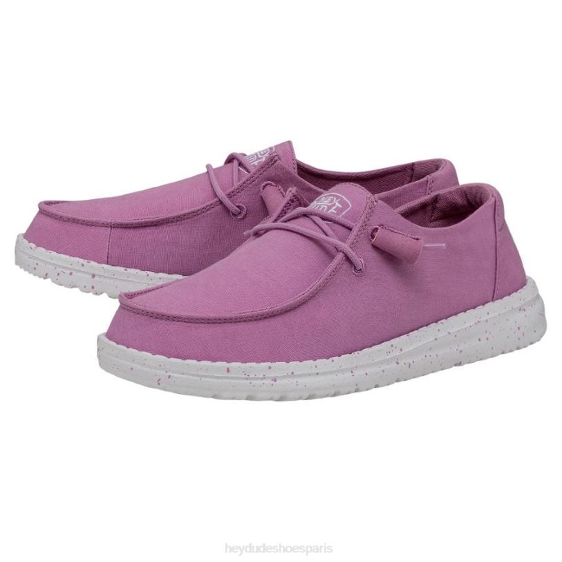 Hey Dude Hommes toile flammée Wendy Z628B35 chaussures violet