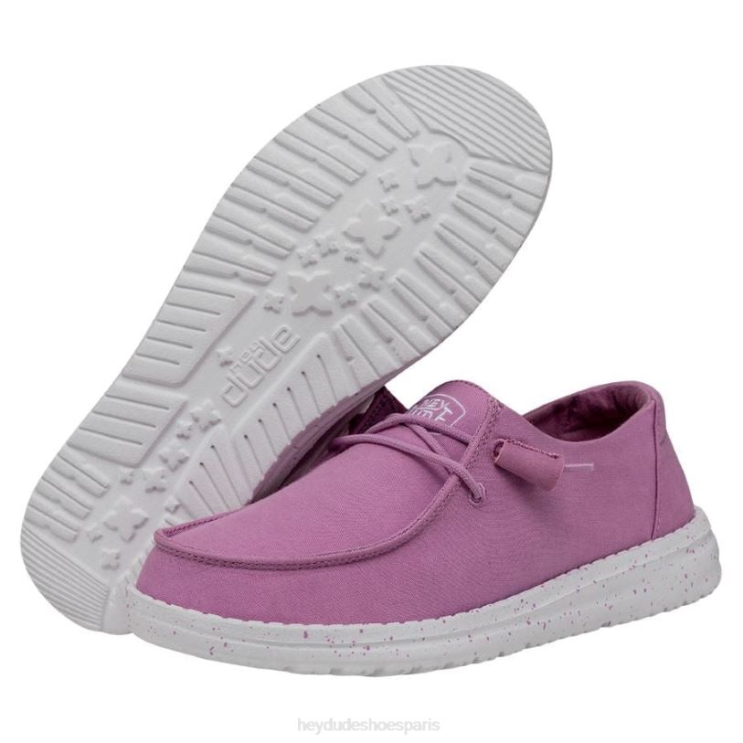 Hey Dude Hommes toile flammée Wendy Z628B35 chaussures violet