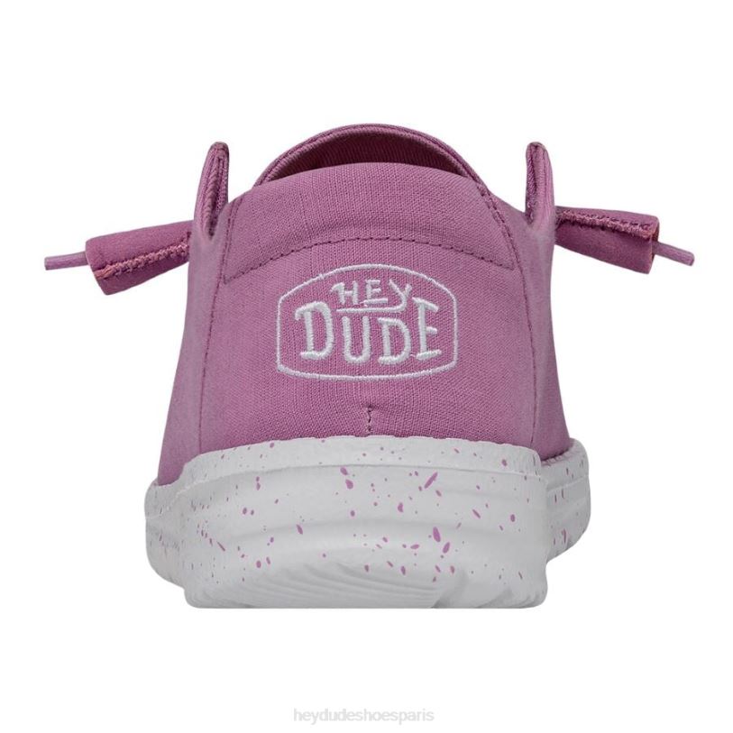 Hey Dude Hommes toile flammée Wendy Z628B35 chaussures violet